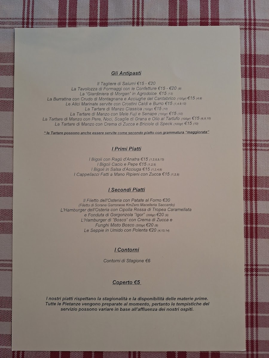 Menu Osteria All'ombra Del Pino-7