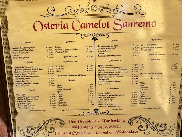 Menu Osteria Camelot-8