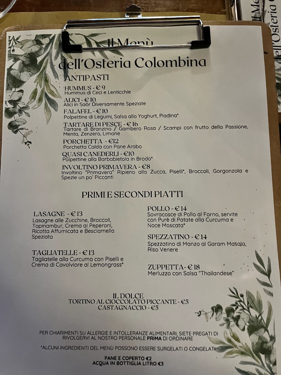 Menu Osteria Colombina-4