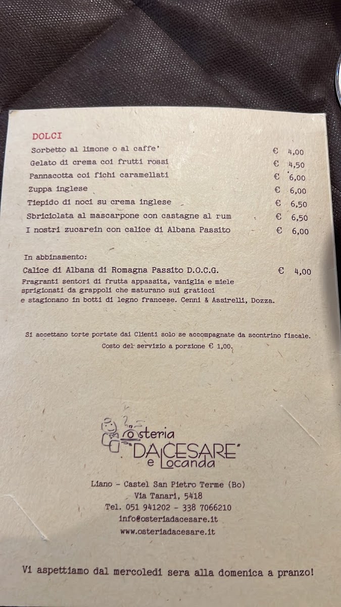 Menu Osteria Da Cesare E Locanda-5