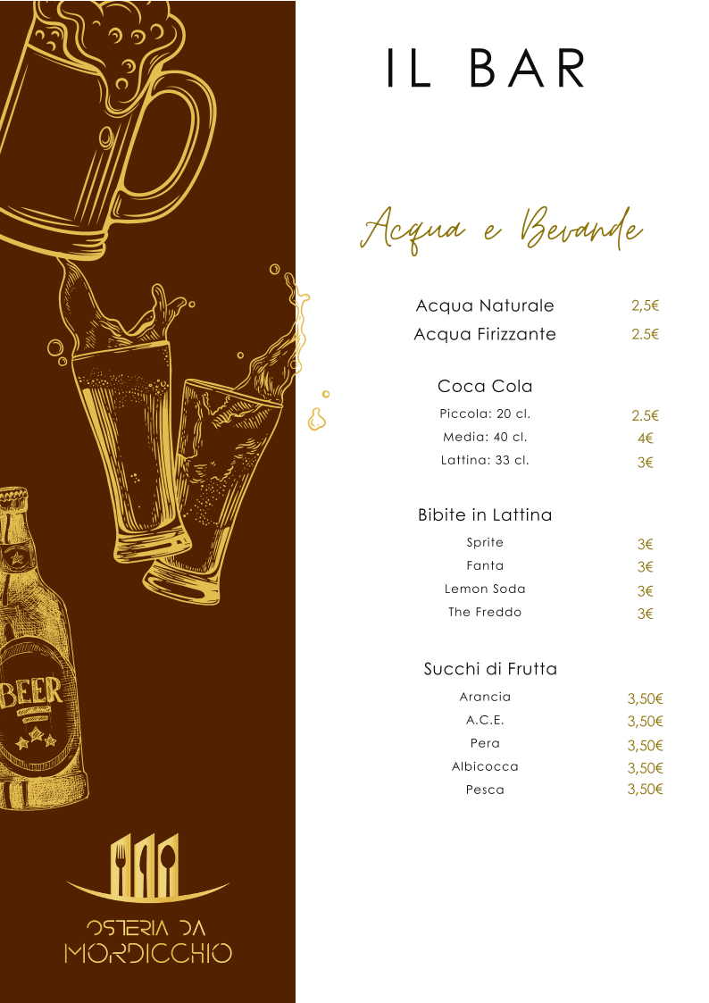 Menu Osteria Da Mordicchio-8