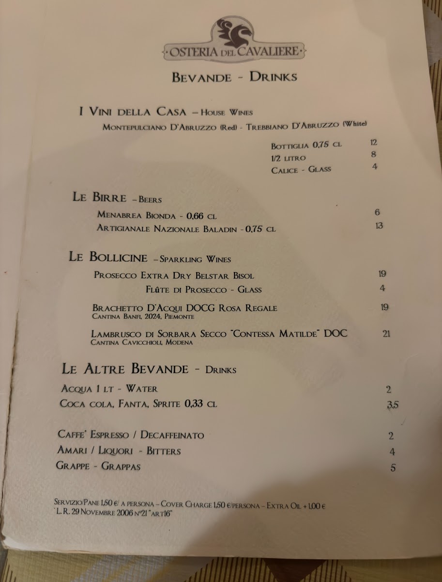 Menu Osteria Del Cavaliere-7