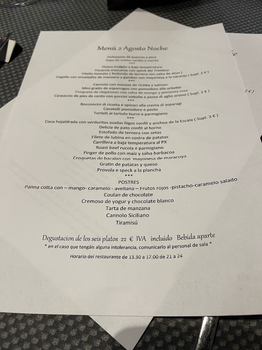 Menu Osteria Del Mare-2