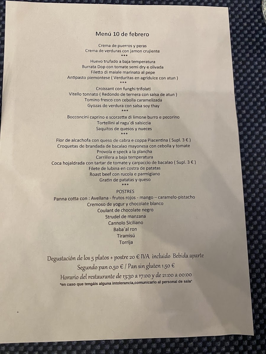 Menu Osteria Del Mare-8