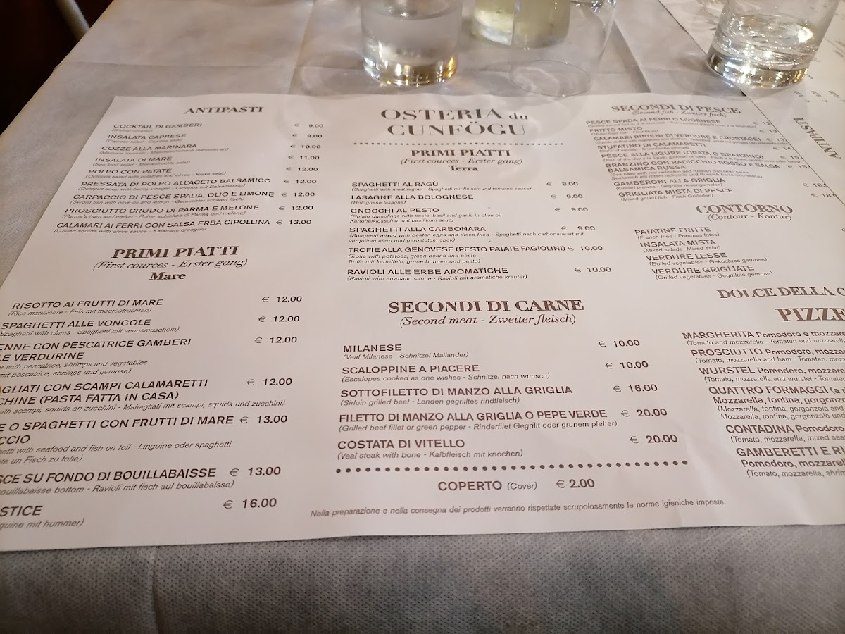 Menu Osteria Du Cunfögu-10