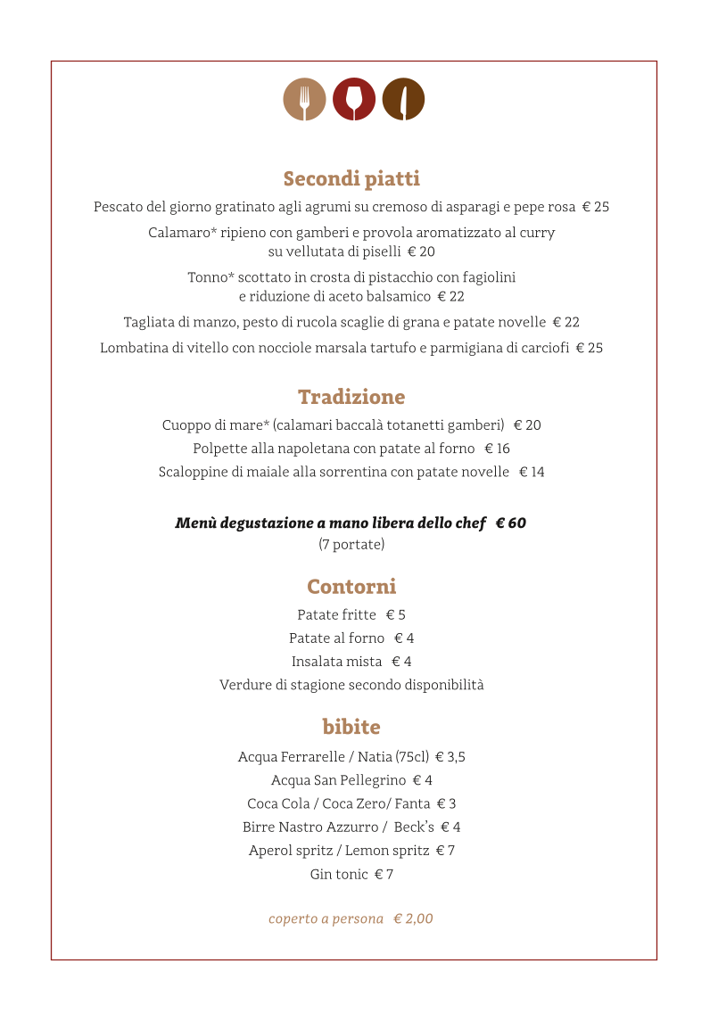 Menu Osteria Estoria - Ristorante Piano Di Sorrento-1