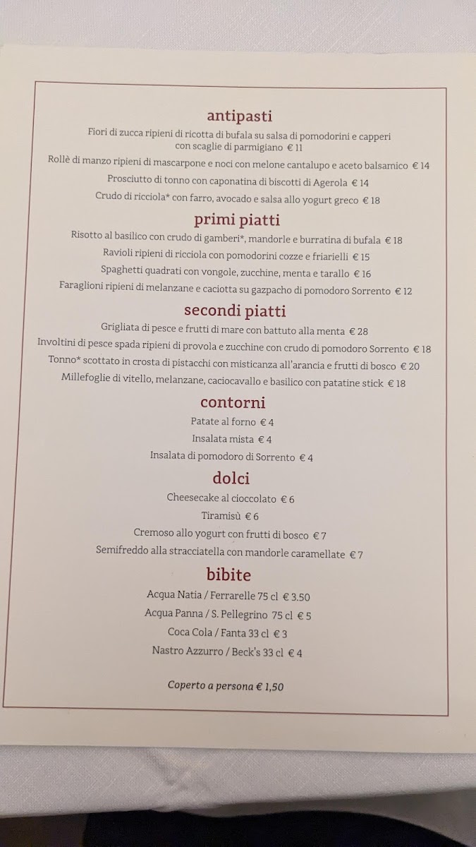 Menu Osteria Estoria - Ristorante Piano Di Sorrento-6