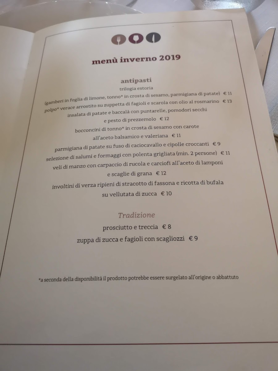 Menu Osteria Estoria - Ristorante Piano Di Sorrento-9