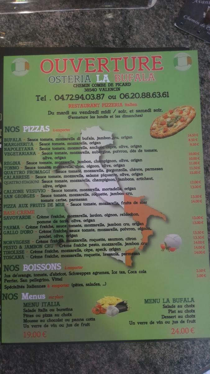 Menu Osteria La Bufala-6