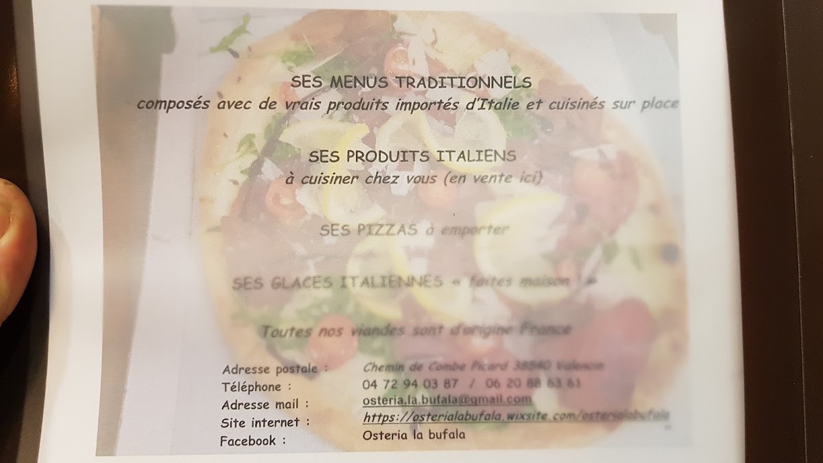 Menu Osteria La Bufala-8