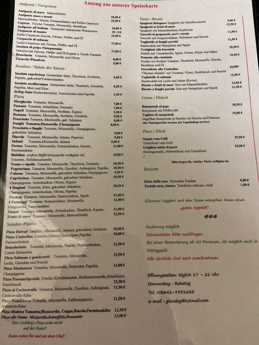 Menu Osteria La- Rotonda Restaurante Inh. Leggieri-3