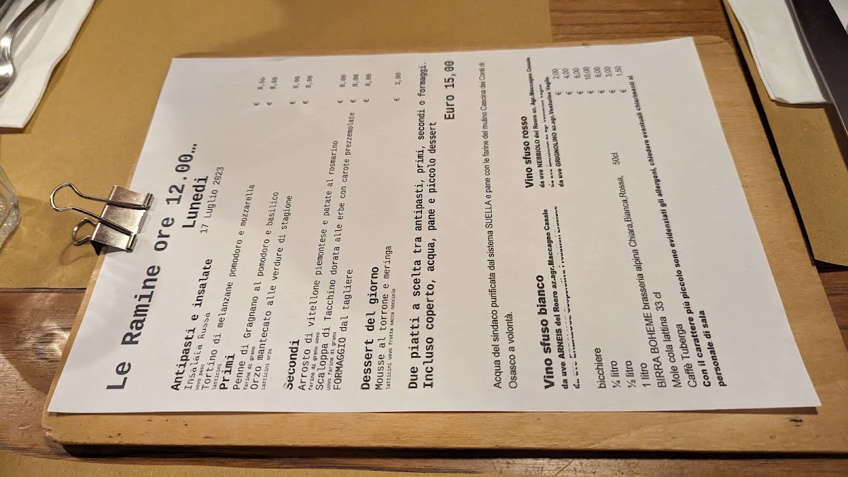 Menu Osteria Le Ramine-4