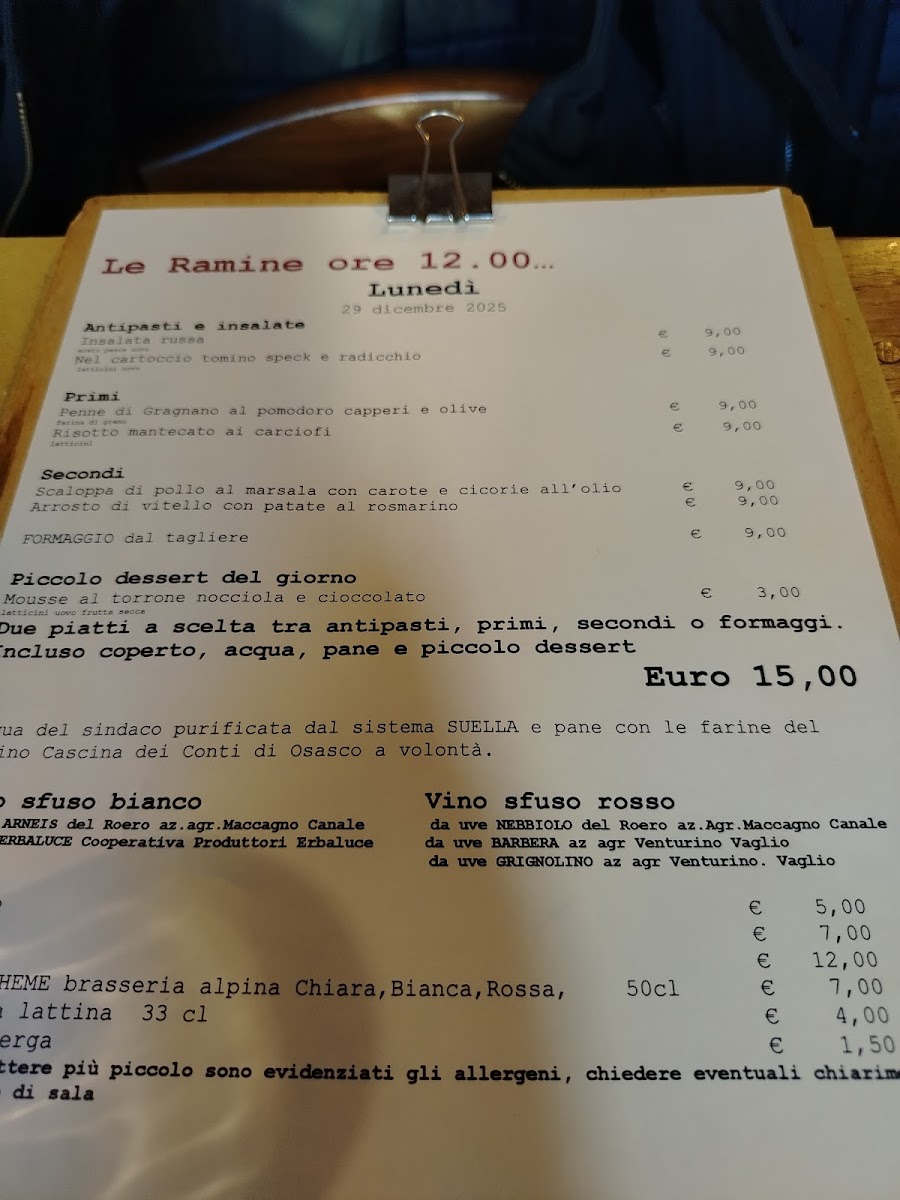 Menu Osteria Le Ramine-5