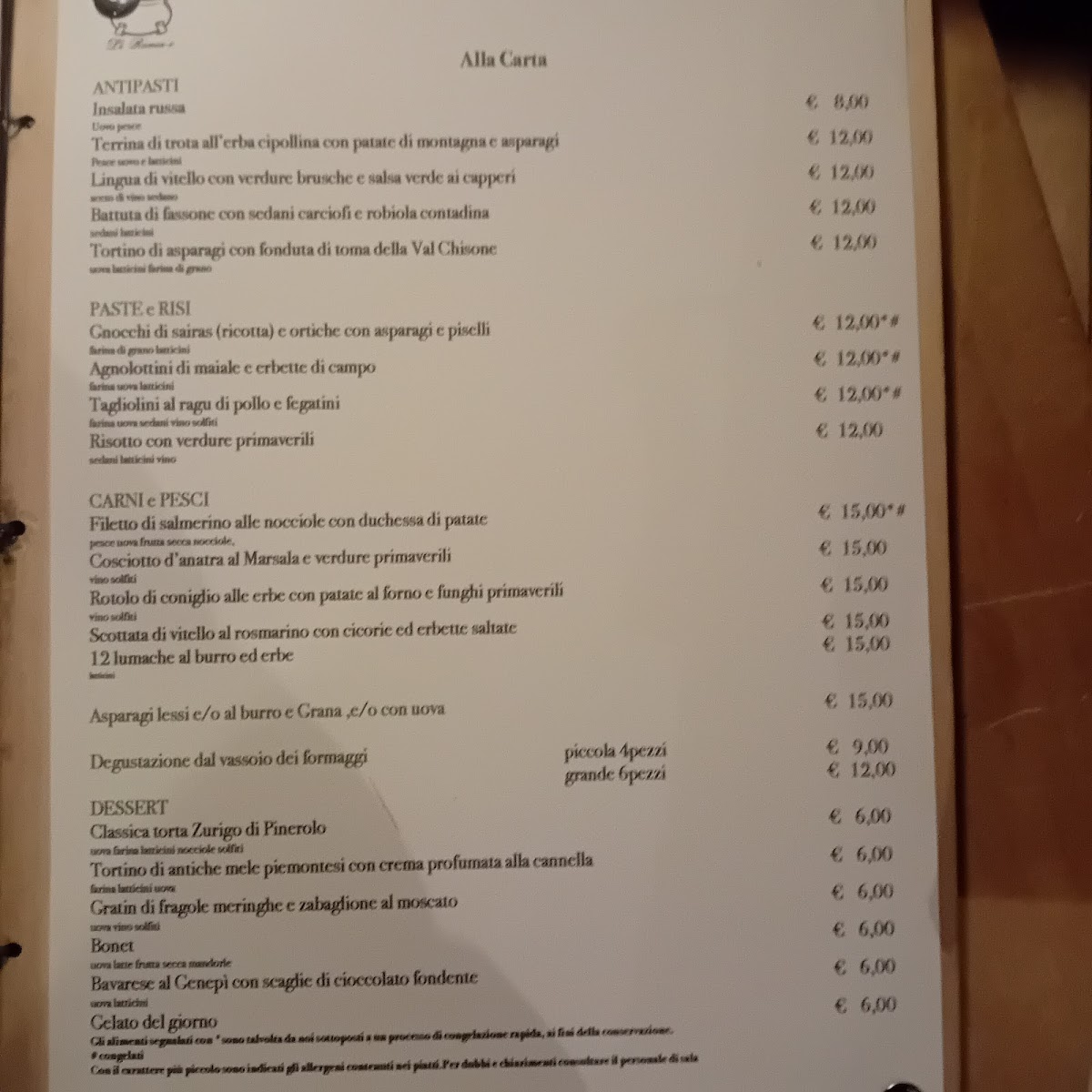 Menu Osteria Le Ramine-7