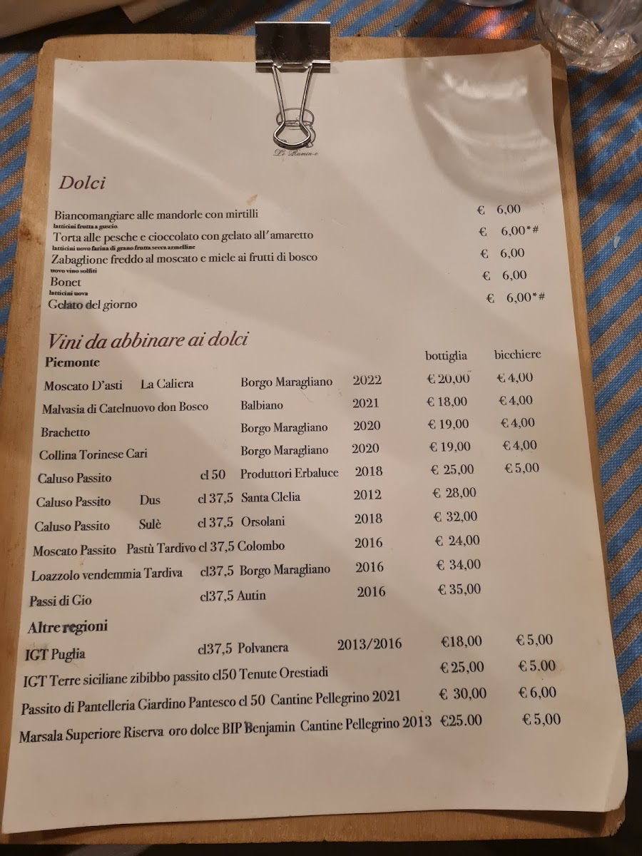 Menu Osteria Le Ramine-8