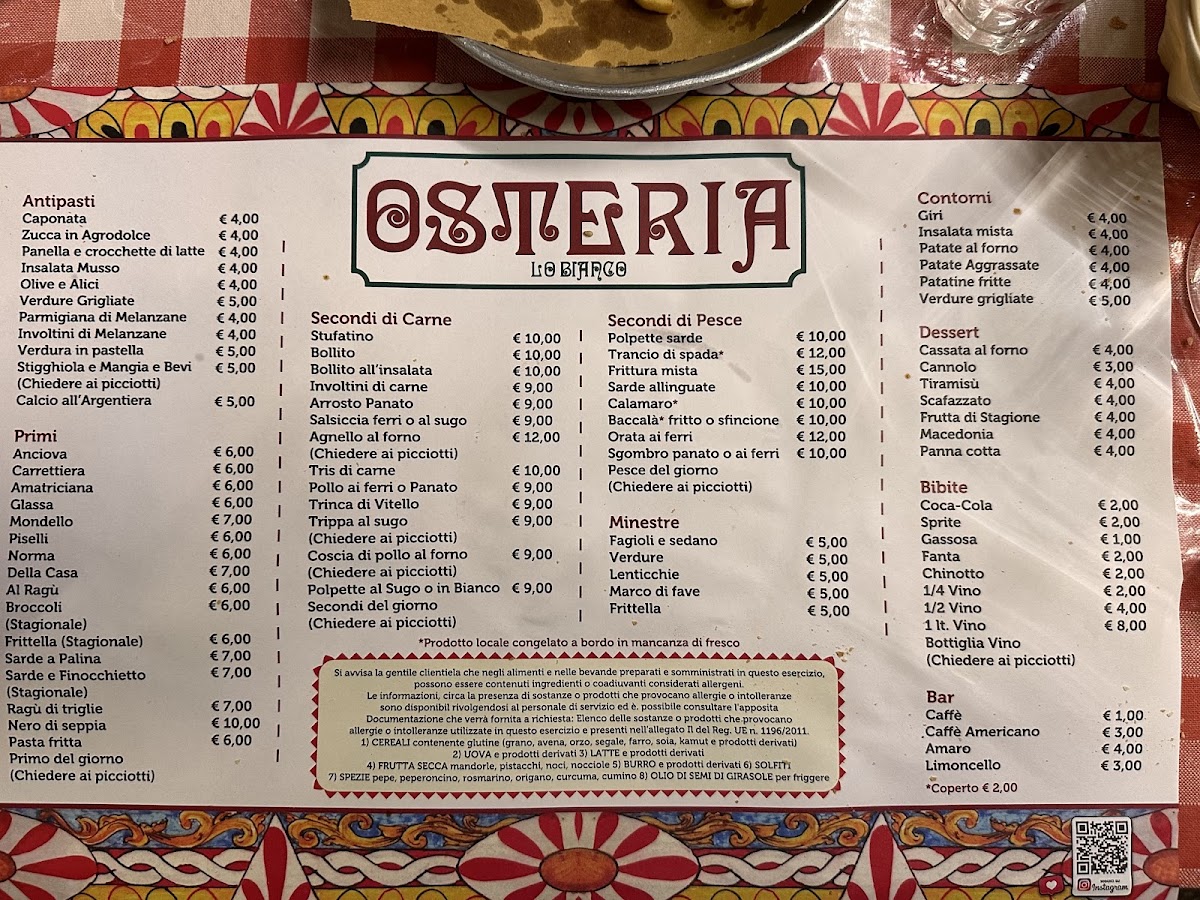 Menu Osteria Lo Bianco Sede Storica-8