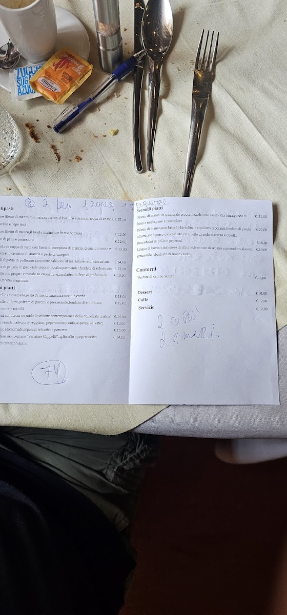 Menu Osteria Monte Del Grano 1696-2