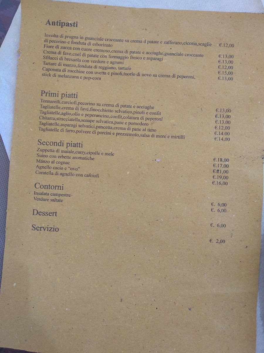 Menu Osteria Monte Del Grano 1696-3