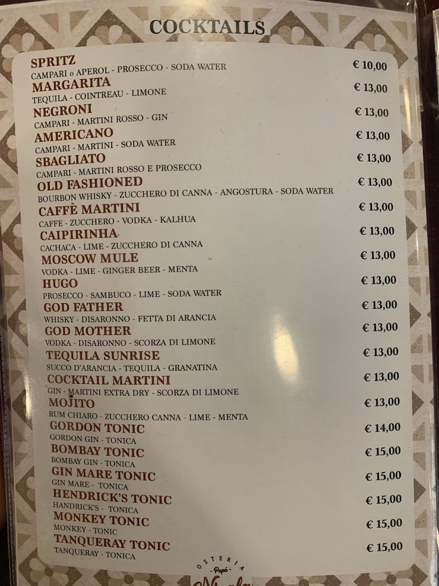 Menu Osteria Papà Nicola-2