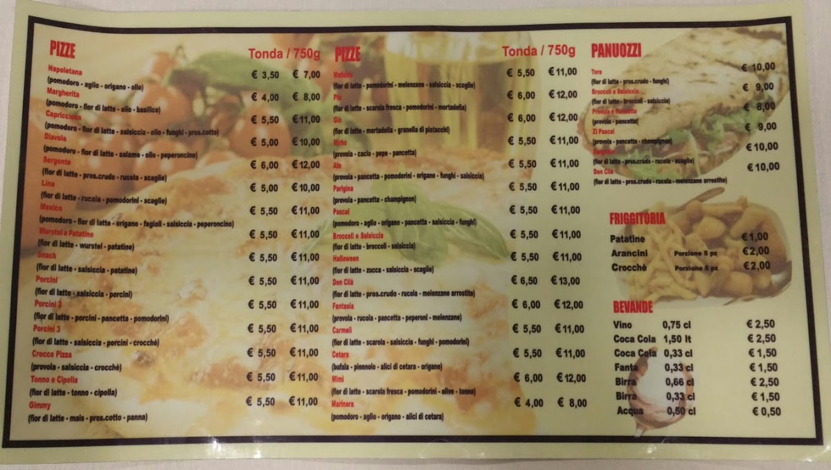 Menu Osteria Pizzeria Don Cilà-1