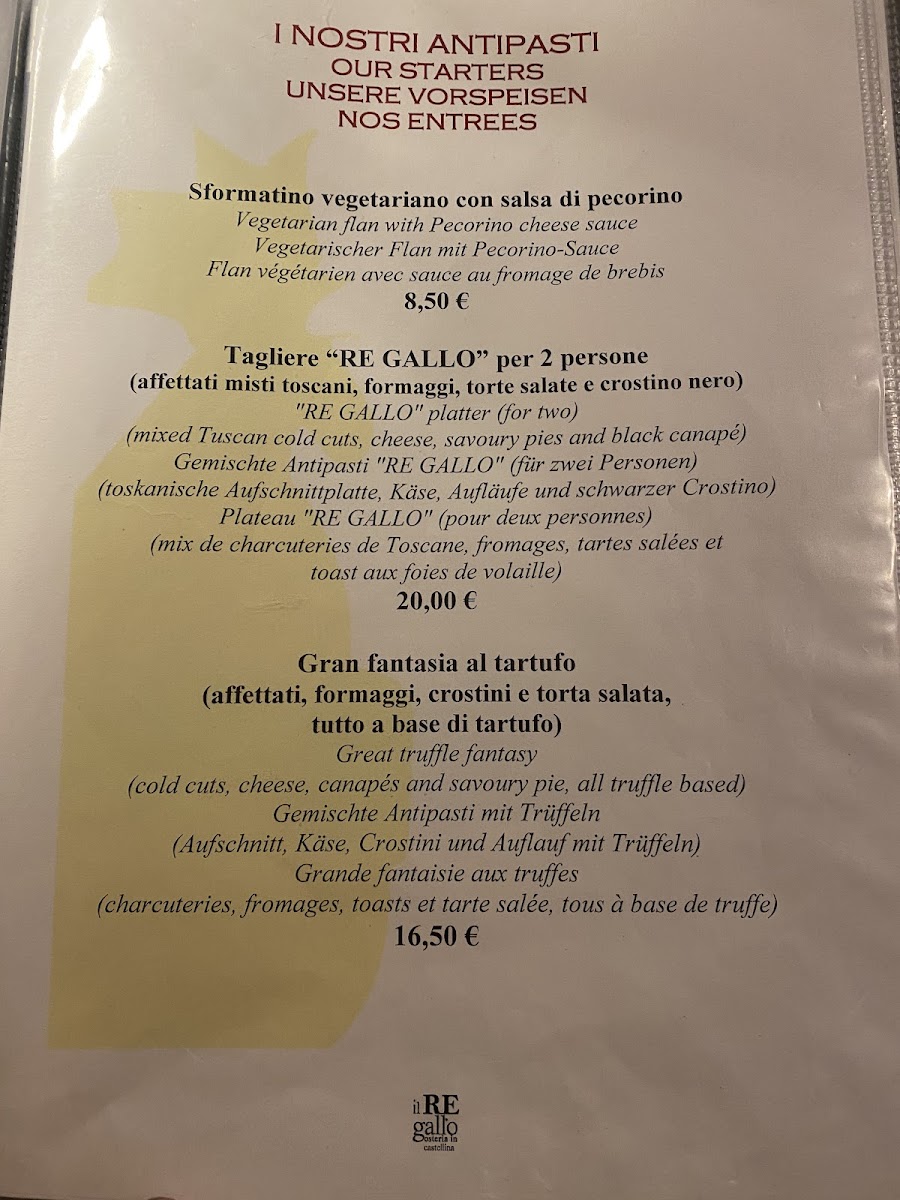 Menu Osteria Rosticceria Il Re Gallo-2