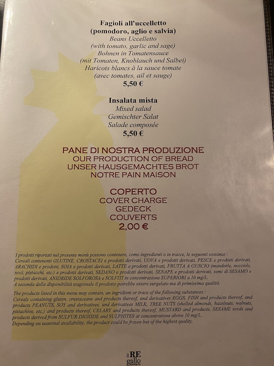 Menu Osteria Rosticceria Il Re Gallo-4