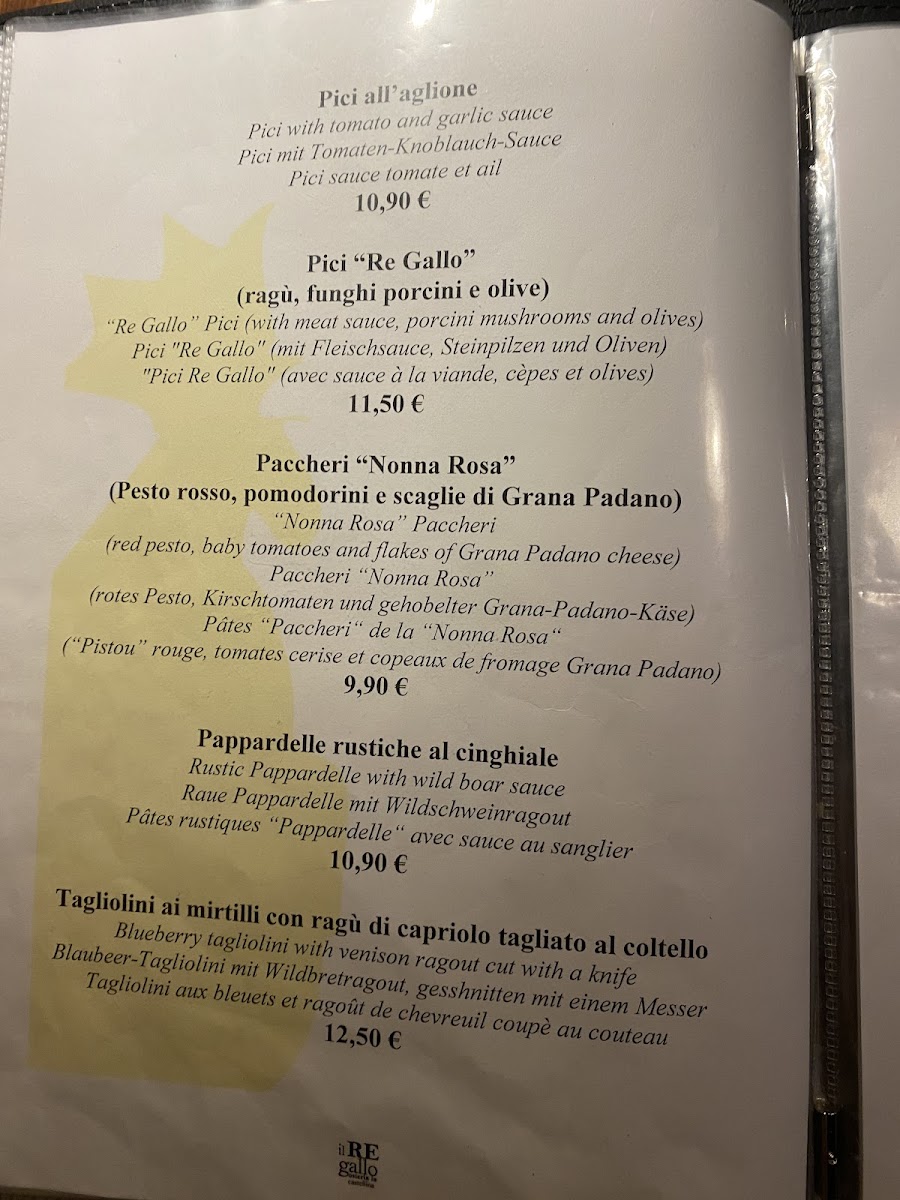Menu Osteria Rosticceria Il Re Gallo-9