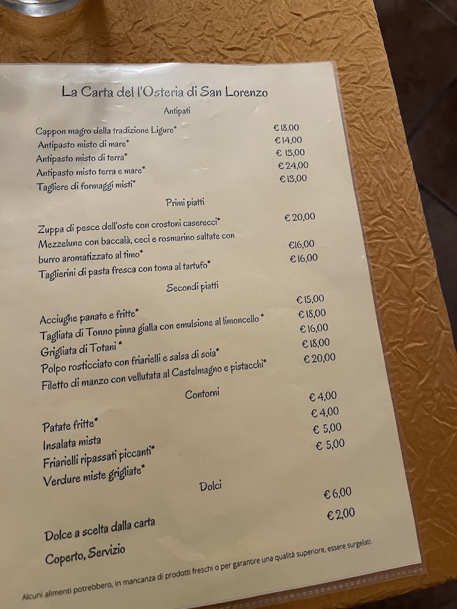 Menu Osteria San Lorenzo-1