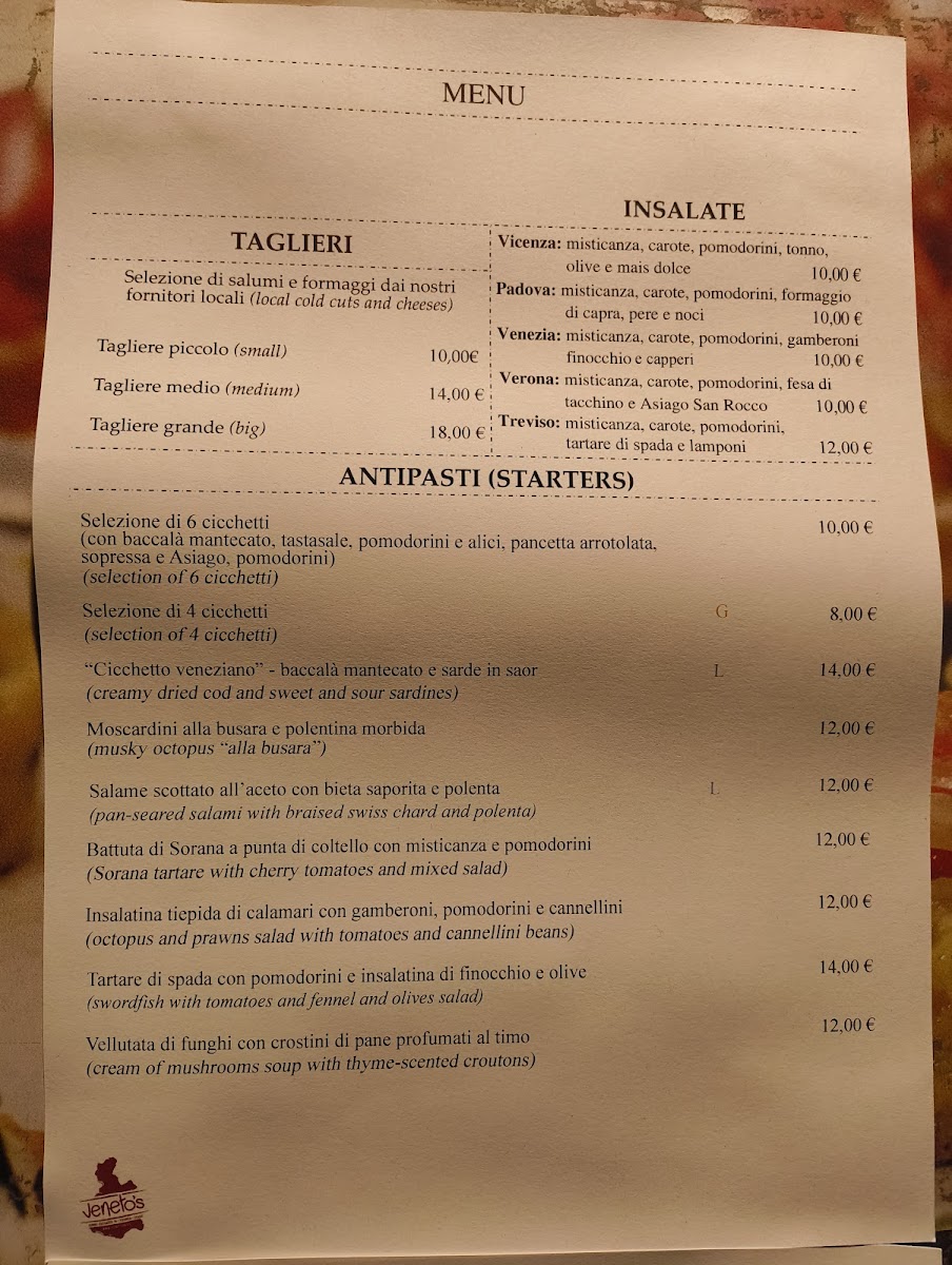 Menu Osteria Veneto's-2