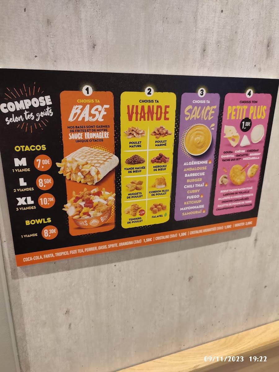 Menu O'tacos Chartres-7