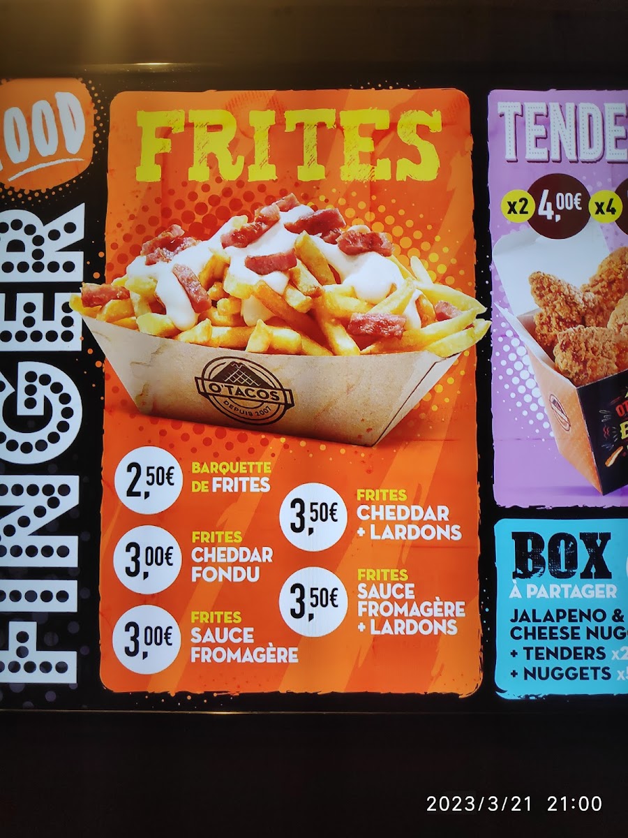 Menu O’Tacos Nice Gare-5