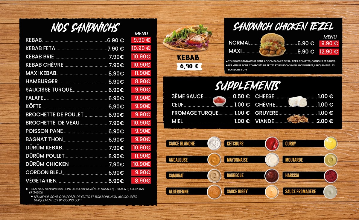 Menu O'tezel Oriental Food Kebab Lunéville-4
