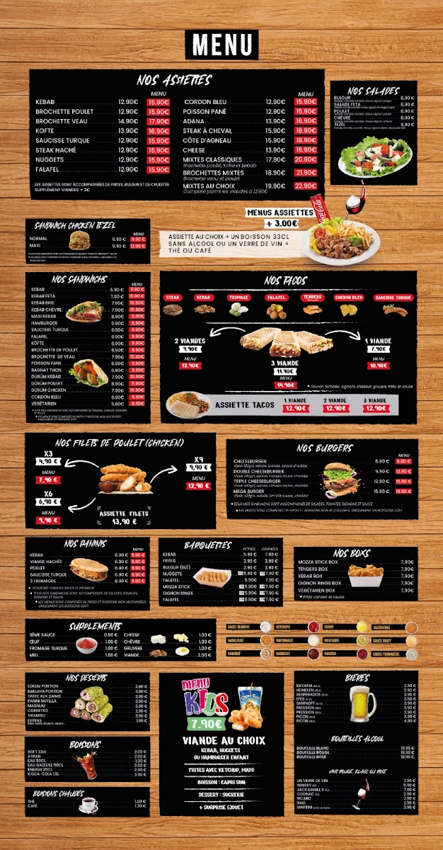 Menu O'tezel Oriental Food Kebab Lunéville-7