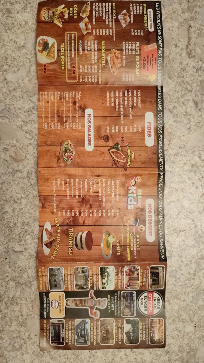 Menu O'tezel-8
