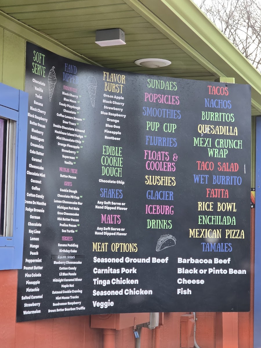 Menu Otisville Dairy Delight And Taco Hut-3