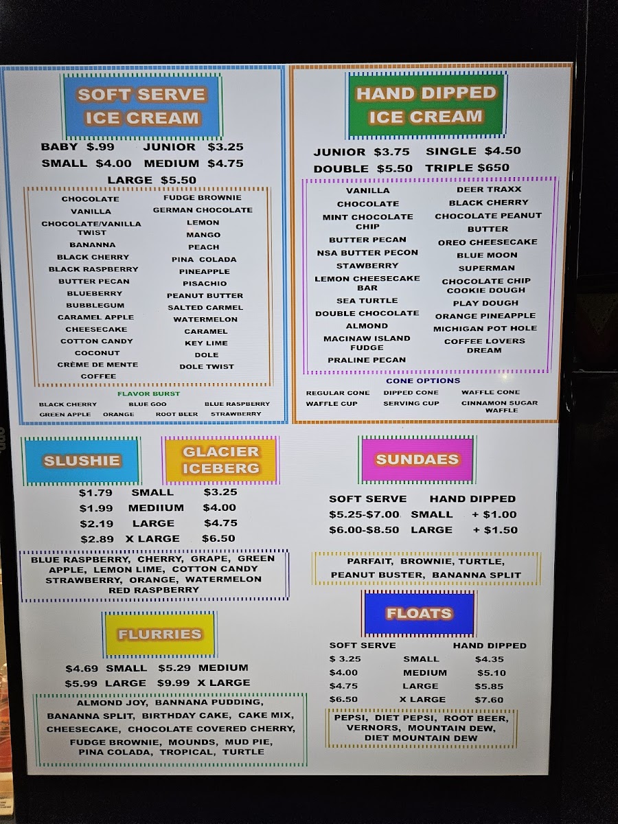 Menu Otisville Dairy Delight And Taco Hut-4
