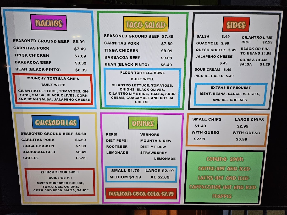 Menu Otisville Dairy Delight And Taco Hut-6