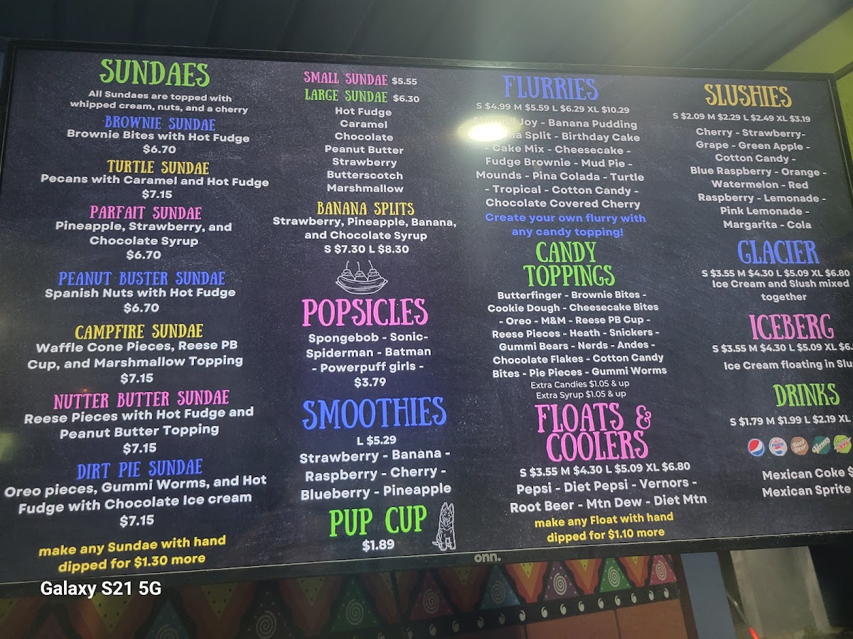 Menu Otisville Dairy Delight And Taco Hut-7