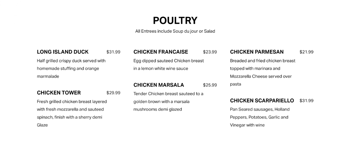 Menu Our House Restaurant And Banquet Facility-2