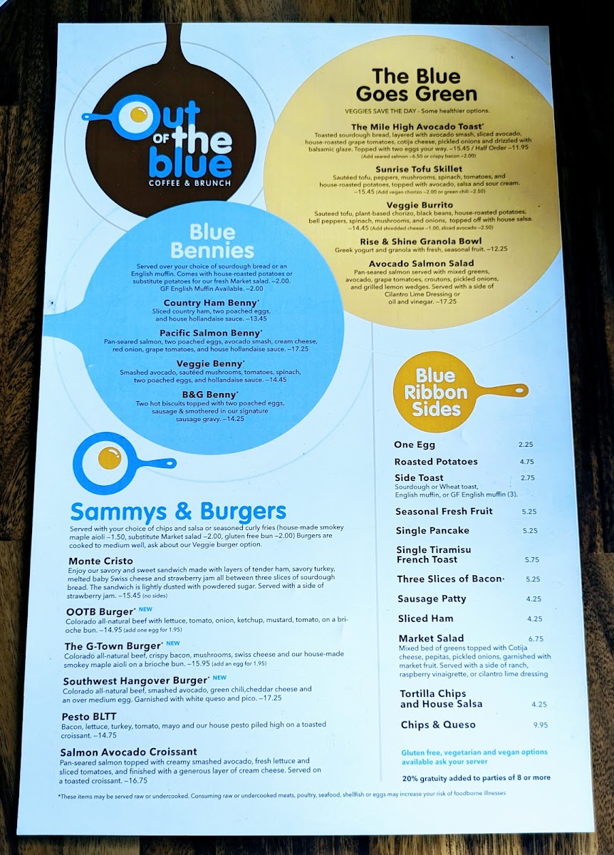 Menu Out Of The Blue-1
