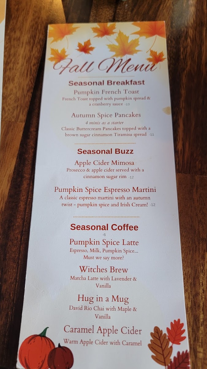 Menu Out Of The Blue-2