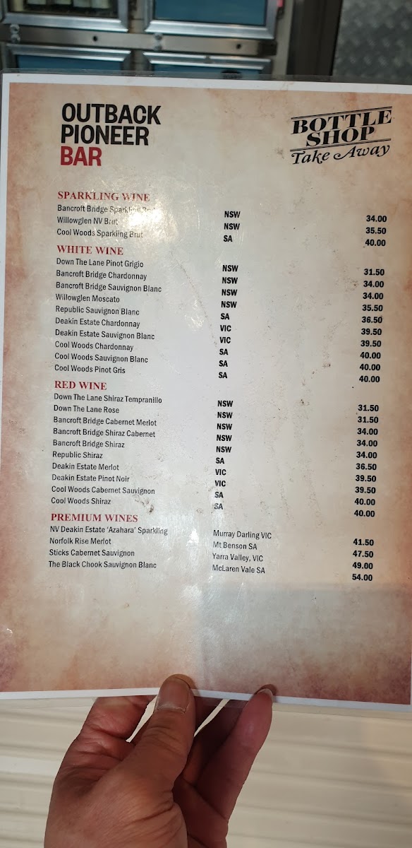 Menu Outback Kiosk-9