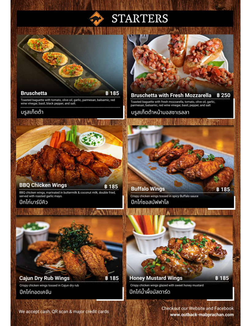 Menu Outback Sports Bar & Restaurant-10