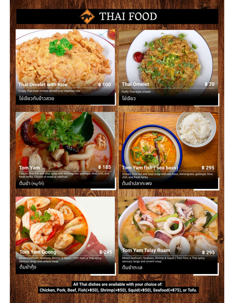 Menu Outback Sports Bar & Restaurant-2