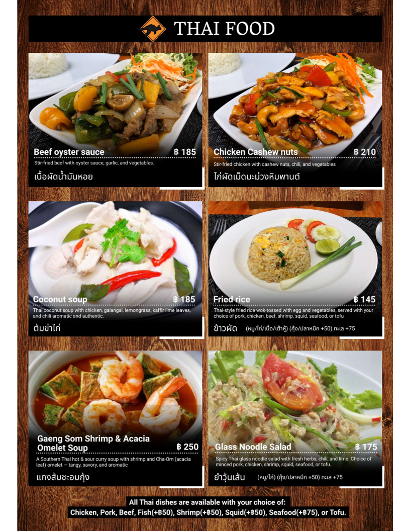 Menu Outback Sports Bar & Restaurant-5