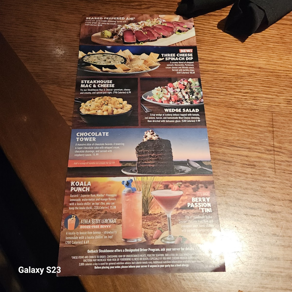 Menu Outback Steakhouse-5