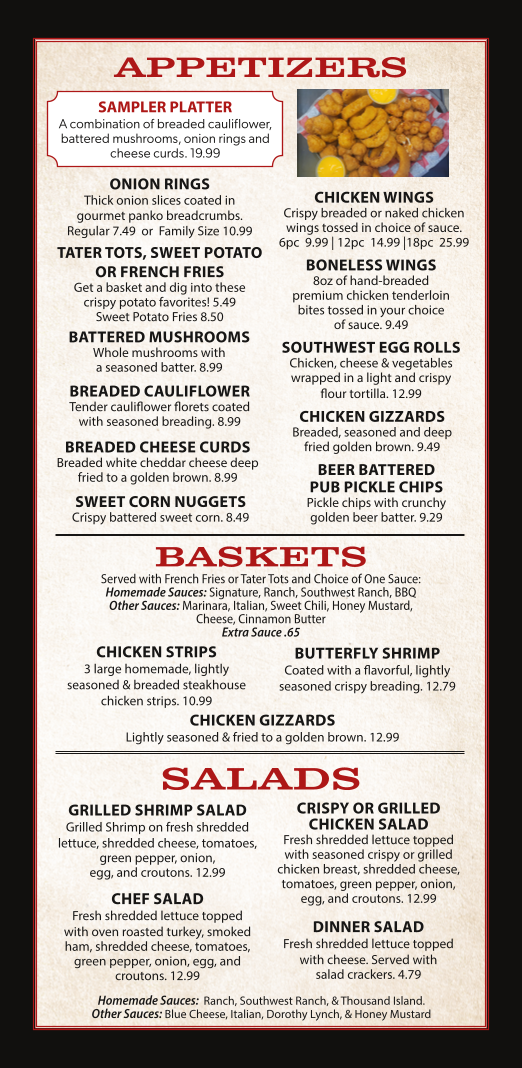 Menu Outer Limits-2