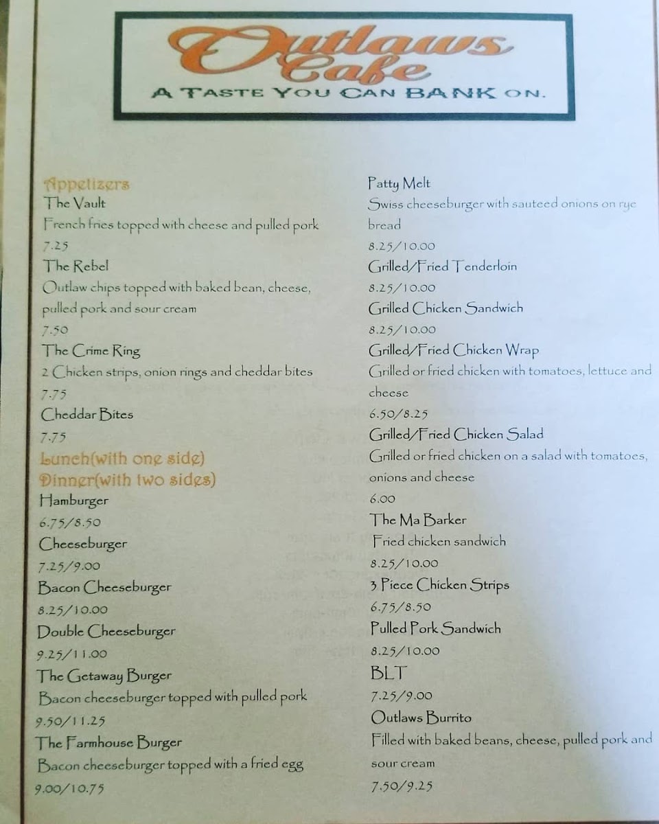 Menu Outlaw Cafe-10