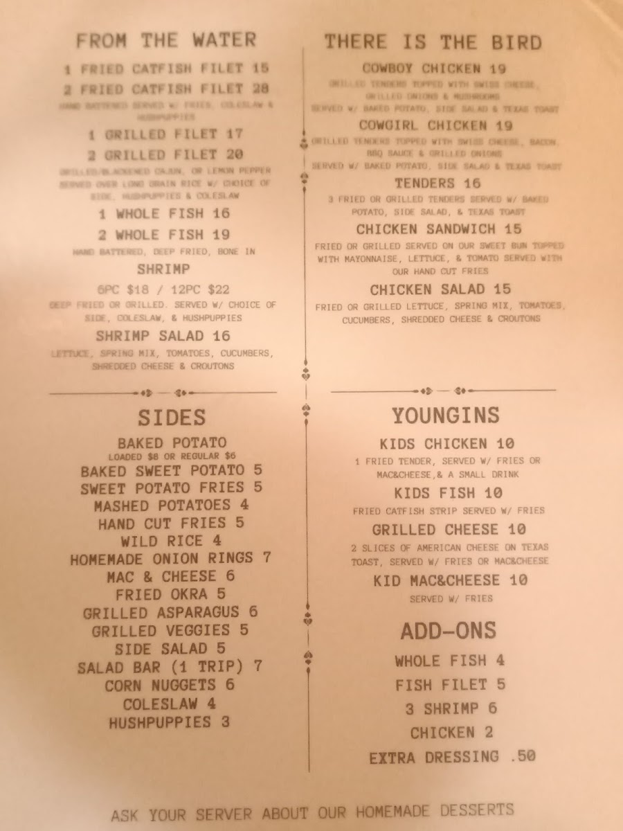Menu Outlaws Steakhouse-1