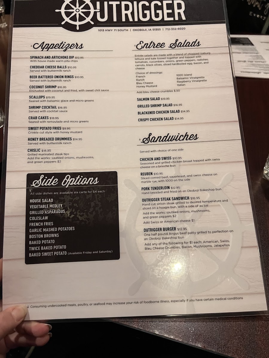 Menu Outrigger Restaurant & Lounge-2